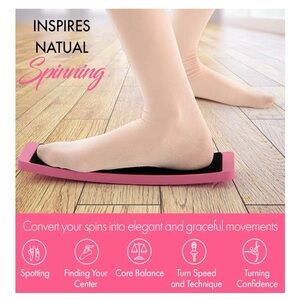 Pirouette Board Dance Turning Trainer | Ballet Spin Board | Travel Size | Pink